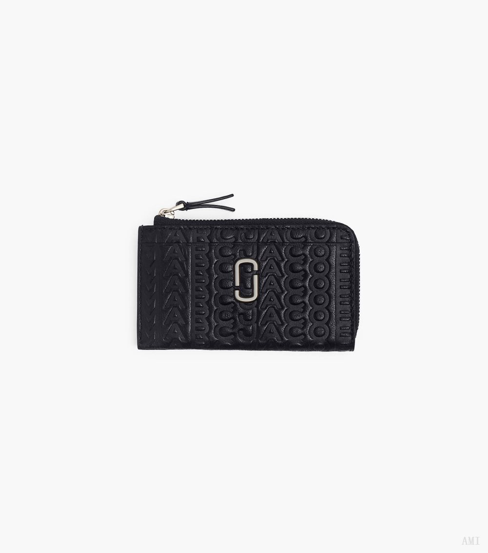 The Monogram Debossed J Marc Top Zip Multi Wallet