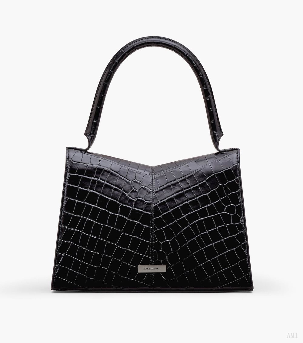 The Croc-Embossed St. Marc Large Top Handle