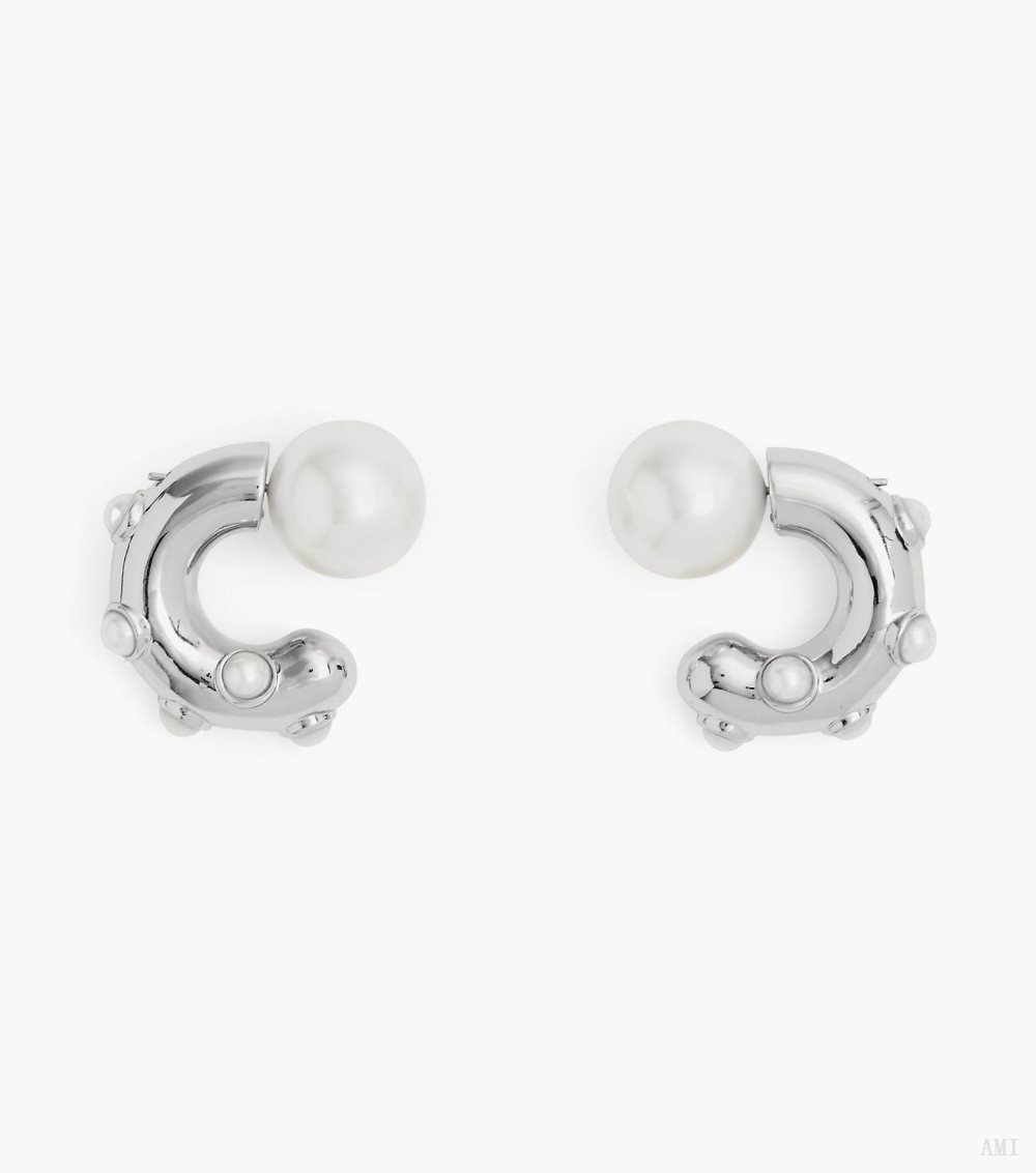 The Pearl Dot Hoops