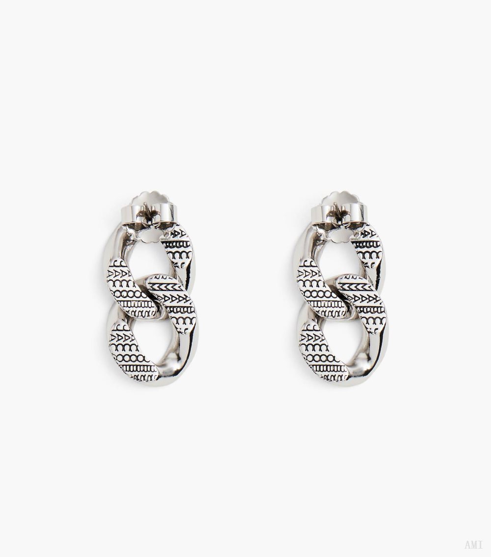 The Monogram Chain Link Earrings