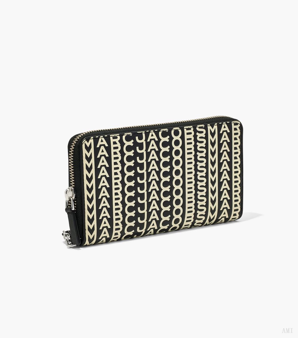 The Monogram Leather Continental Wristlet Wallet