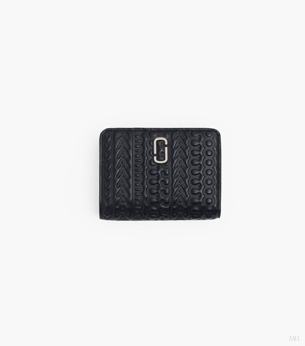 The Monogram Debossed J Marc Mini Compact Wallet