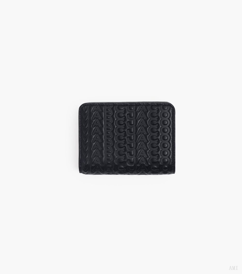 The Monogram Debossed J Marc Mini Compact Wallet